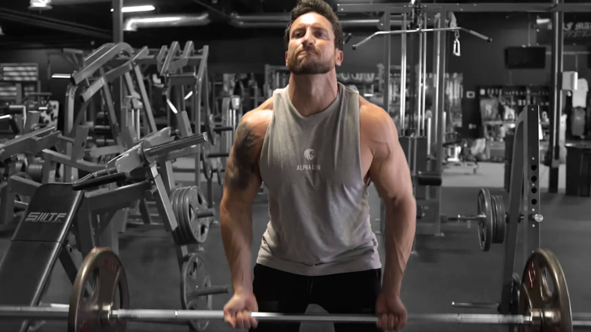 Troy Underhand Barbell Row reverse
